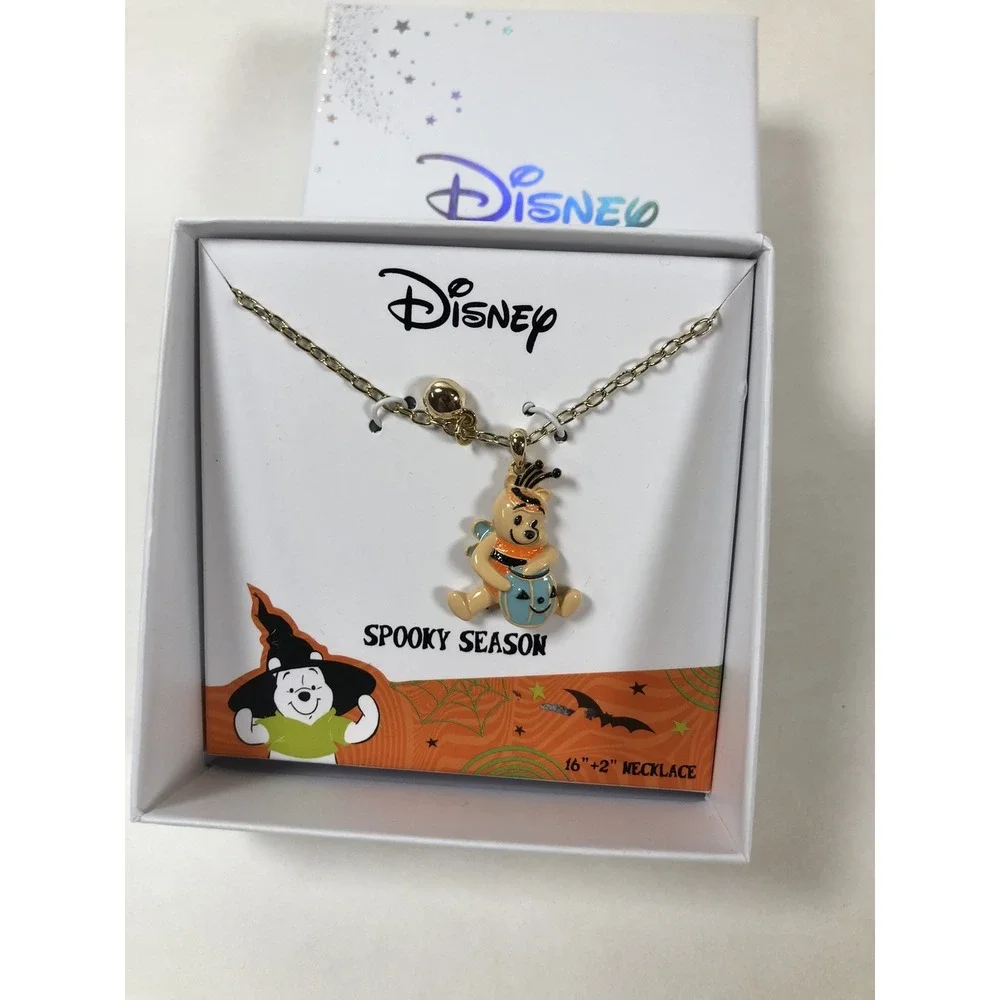 NEW Winnie the Pooh Hunny Bee Halloween Charm‎ Necklace Trick Treat